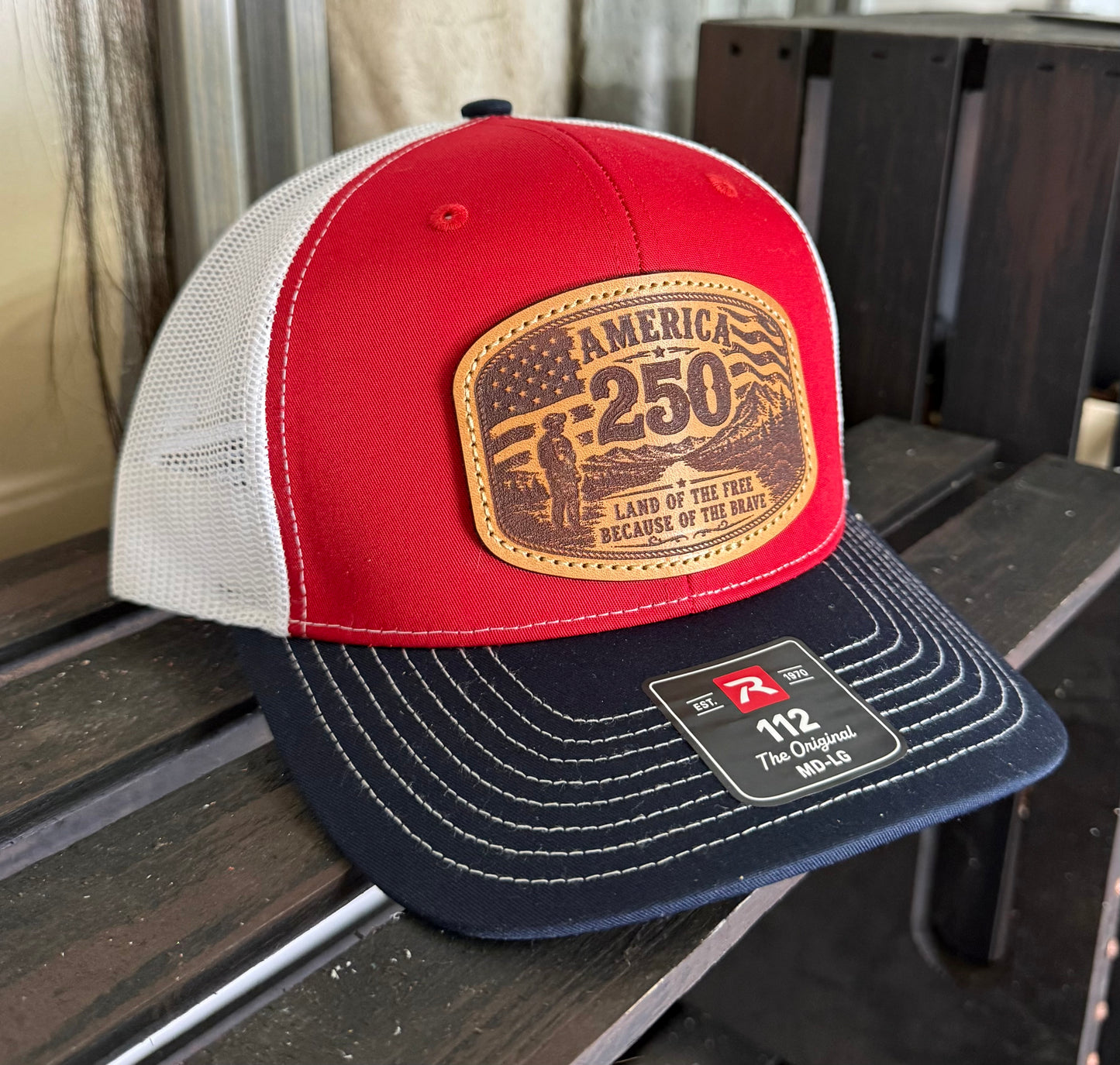 America 250 Hat - "Land Of The Free Because Of The Brave"