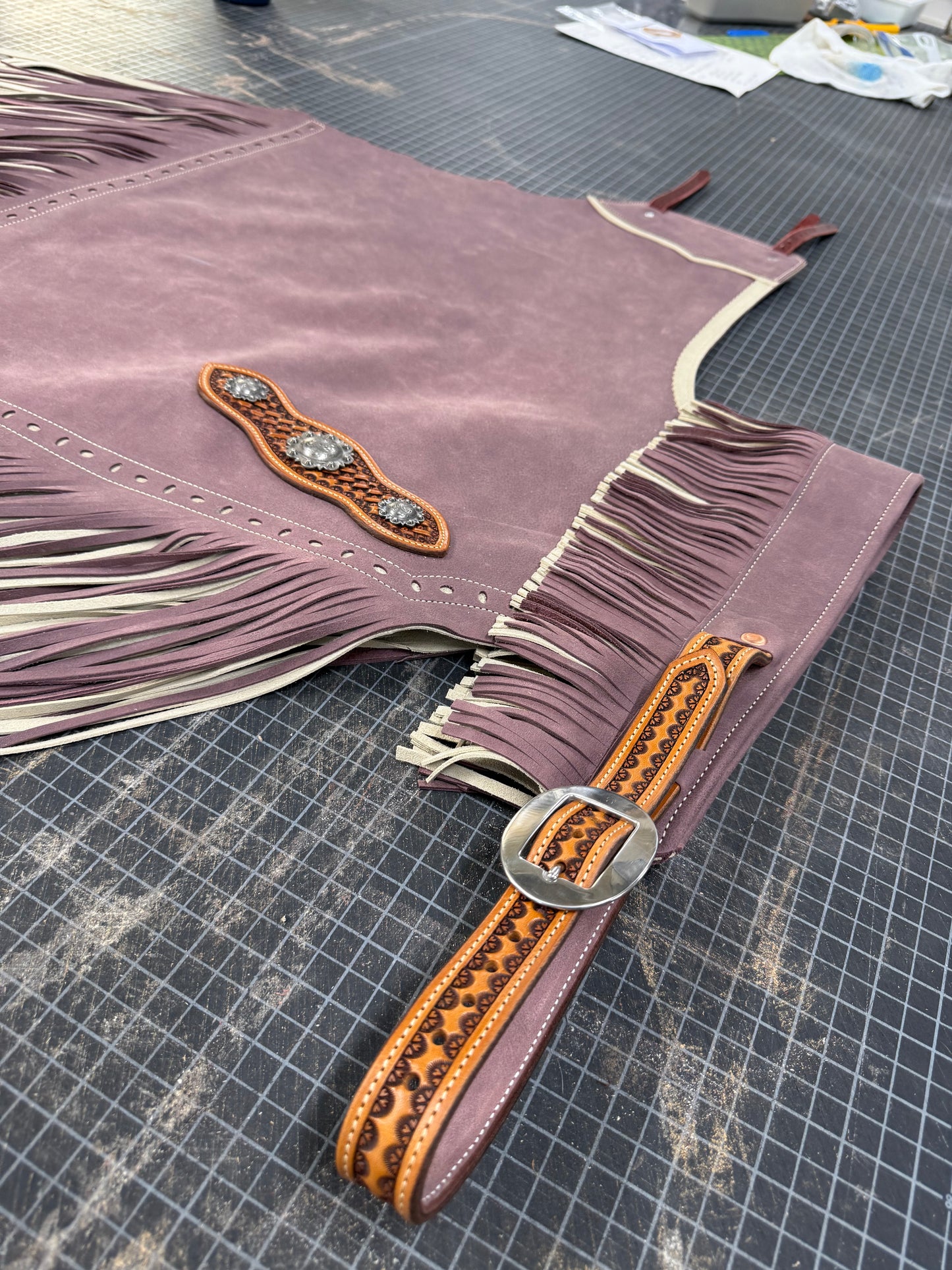 Purple Nubuc GreatBasin Armitas - Ready To Ship
