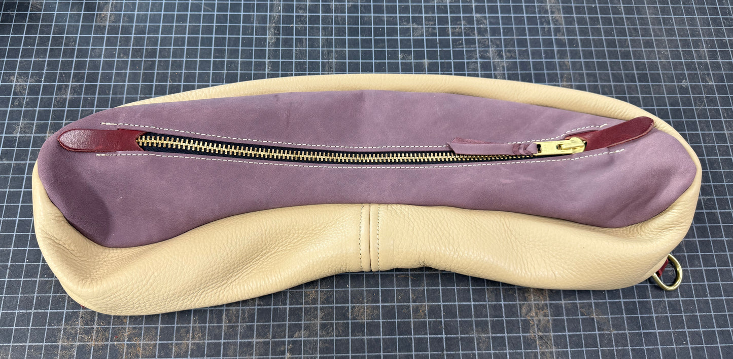 Cantle Bag - Lavender /Butter Color - Ready to Ship