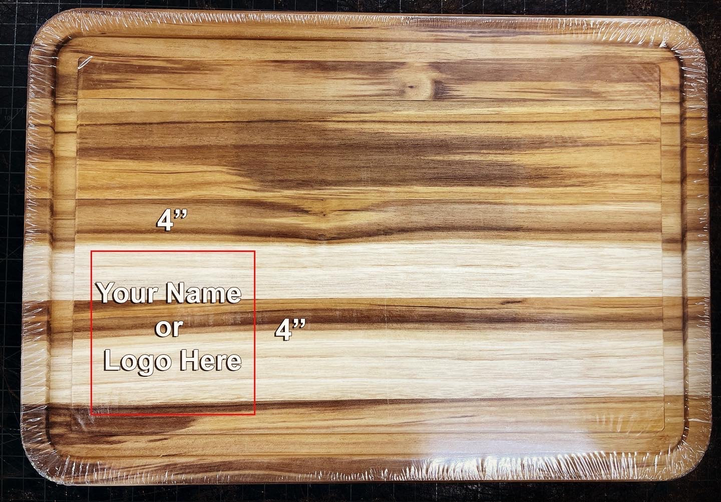 Custom Laser Engraved Teakwood Cutting Board