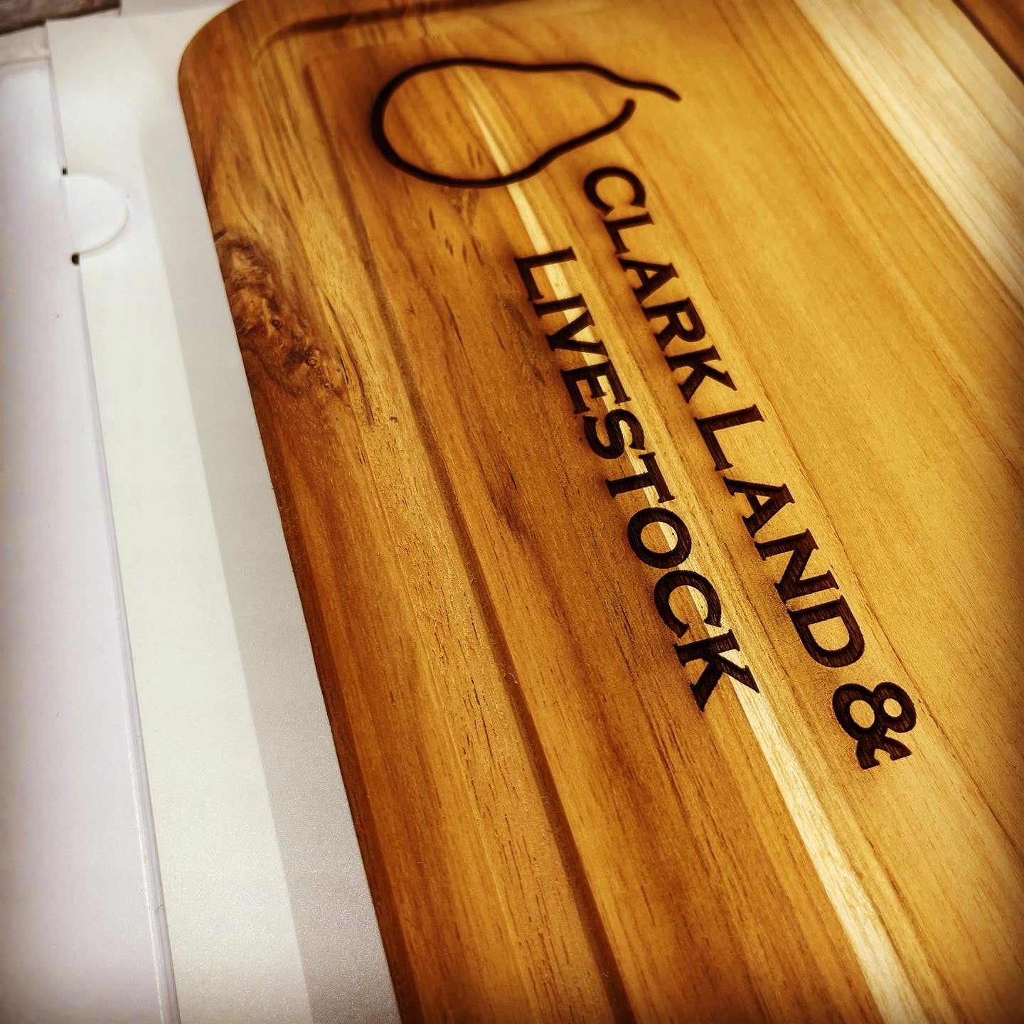 Custom Laser Engraved Teakwood Cutting Board