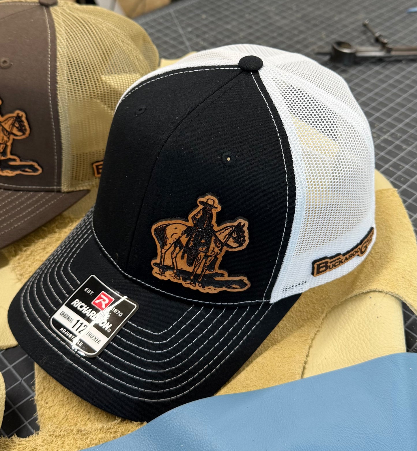 BuckarooGear Leather Patch Hat - EM Design
