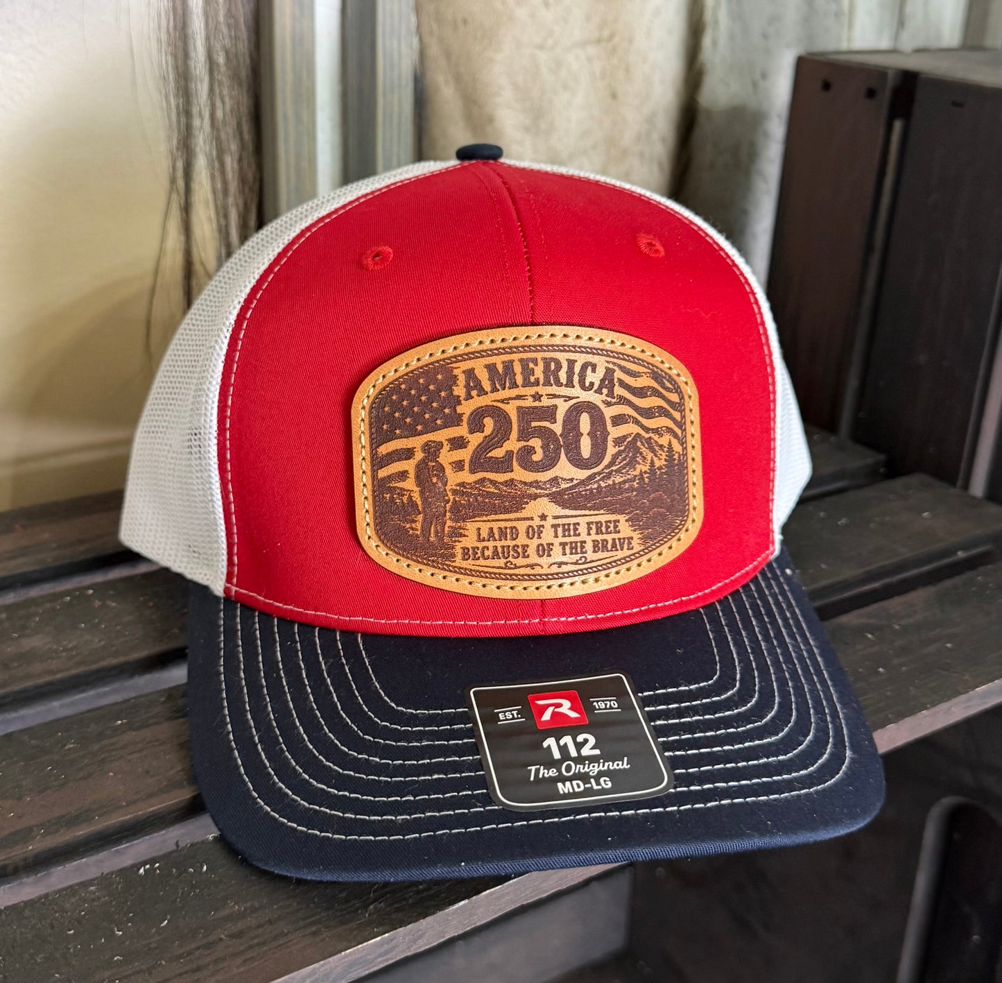 America 250 Hat - "Land Of The Free Because Of The Brave"