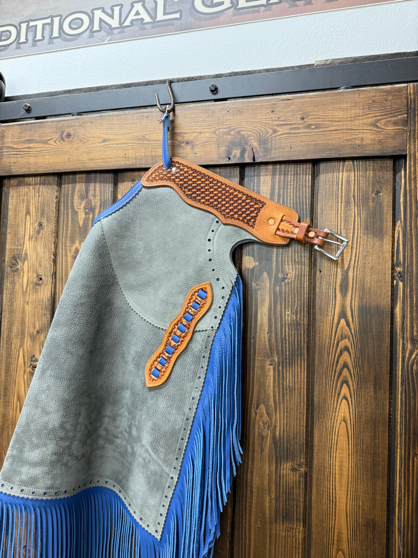 Spec Grey/Blue GreatBasin Chinks - Ready To Ship