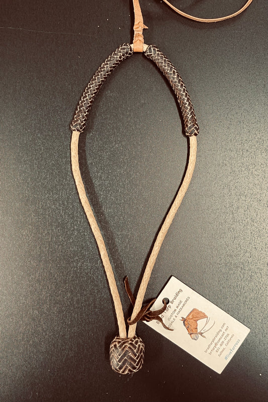 1/4" Rawhide & Roo Center Tie Bosalita by Brad Tarp