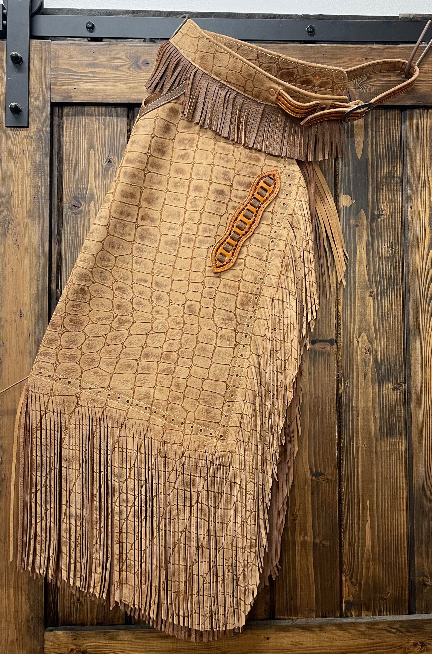 Distressed Brown Embossed GreatBasin Armitas - Ready To Ship