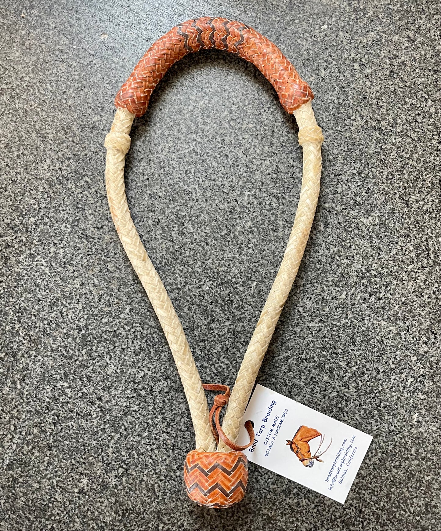 1/2" Rawhide & Roo Hide Bosal by Brad Tarp