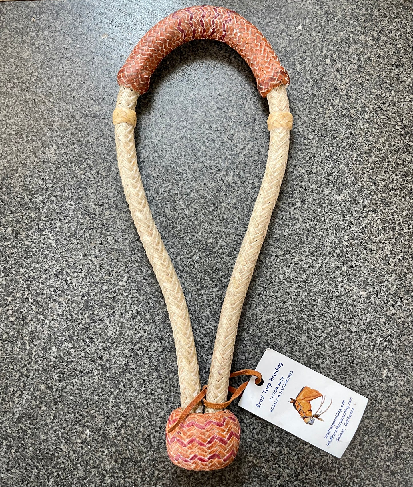 5/8" Rawhide/Roo Bosal made by Brad Tarp