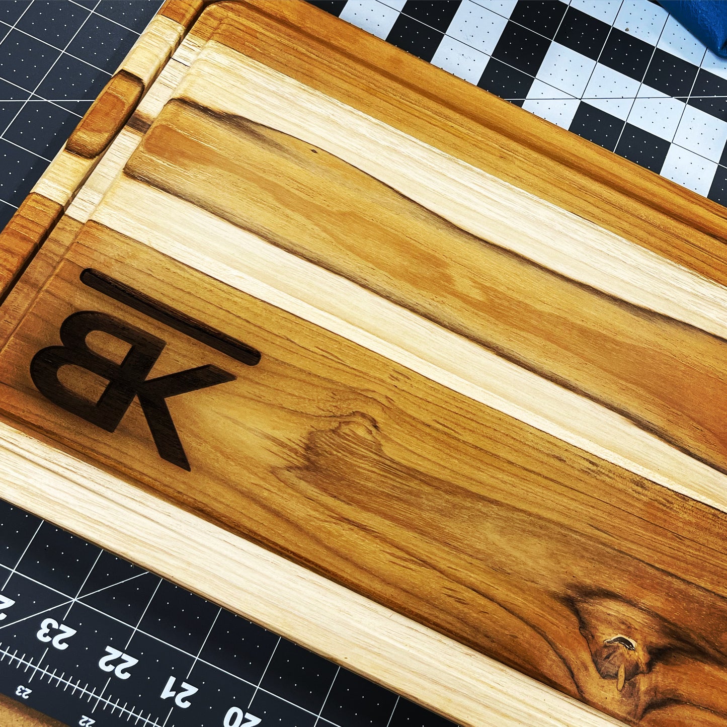Custom Laser Engraved Teakwood Cutting Board