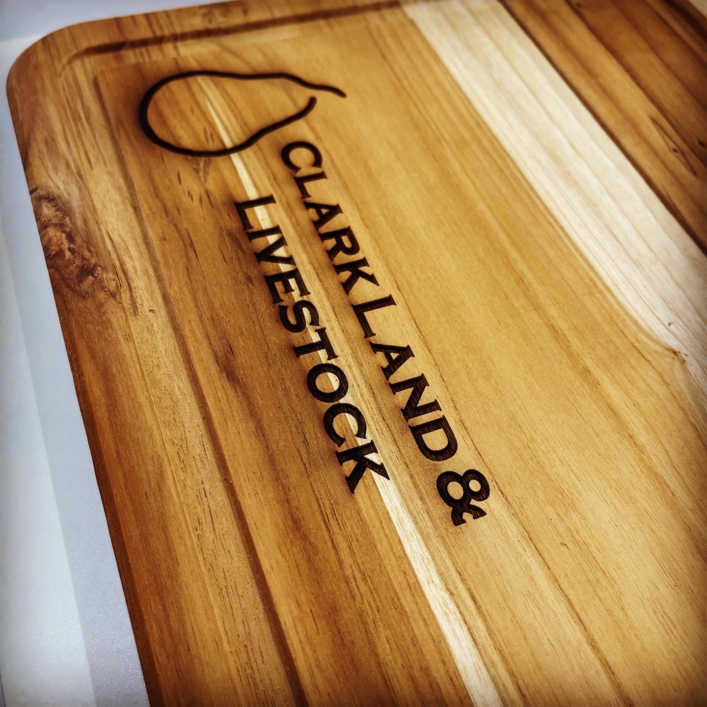 Custom Laser Engraved Teakwood Cutting Board