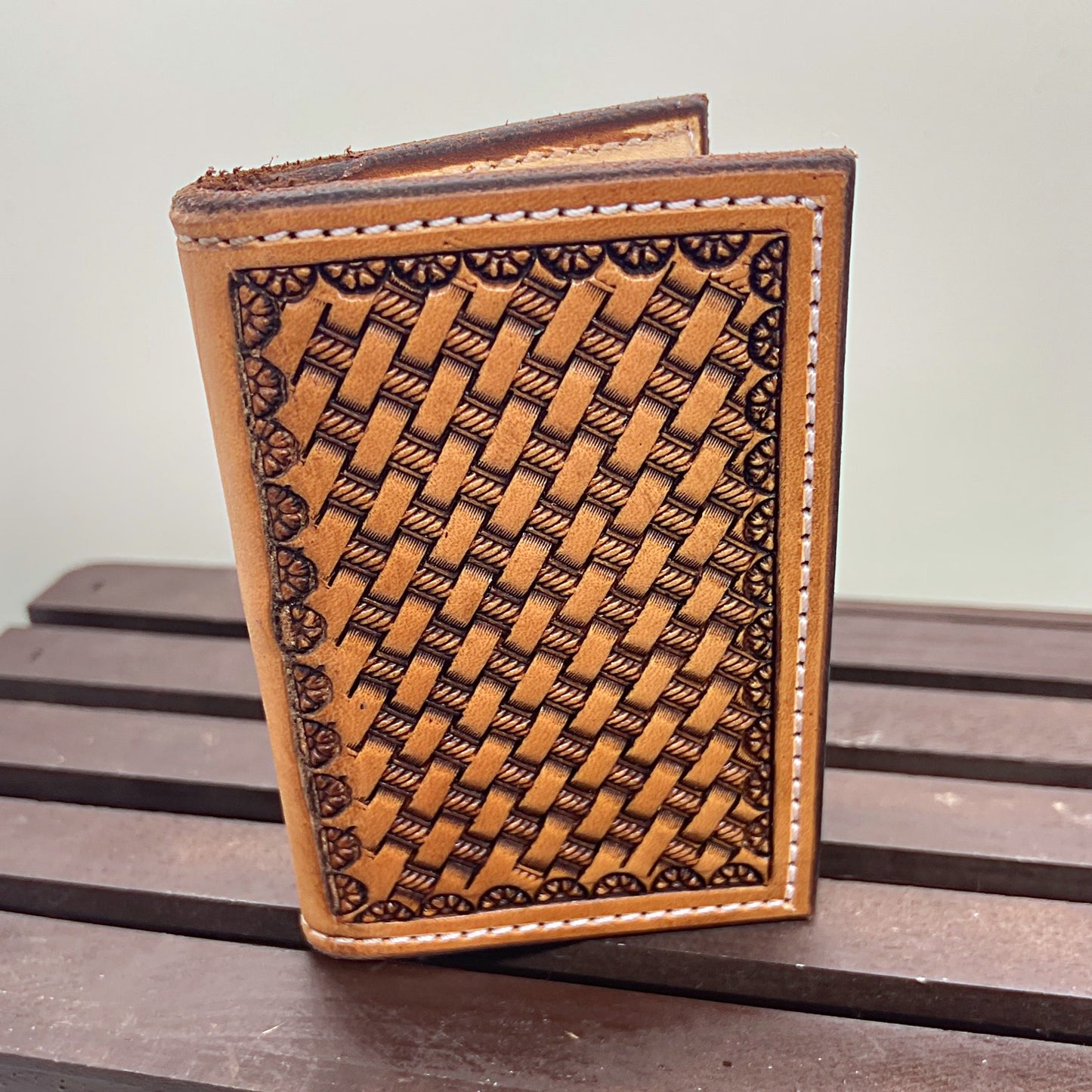 Basket Stamped Card Wallet