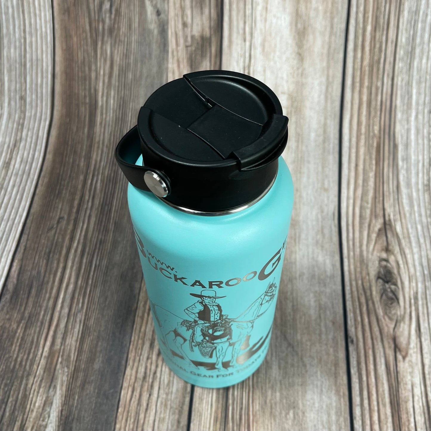 RTIC 32oz Bottle engraved with the Classic BuckarooGear Logo - Teal